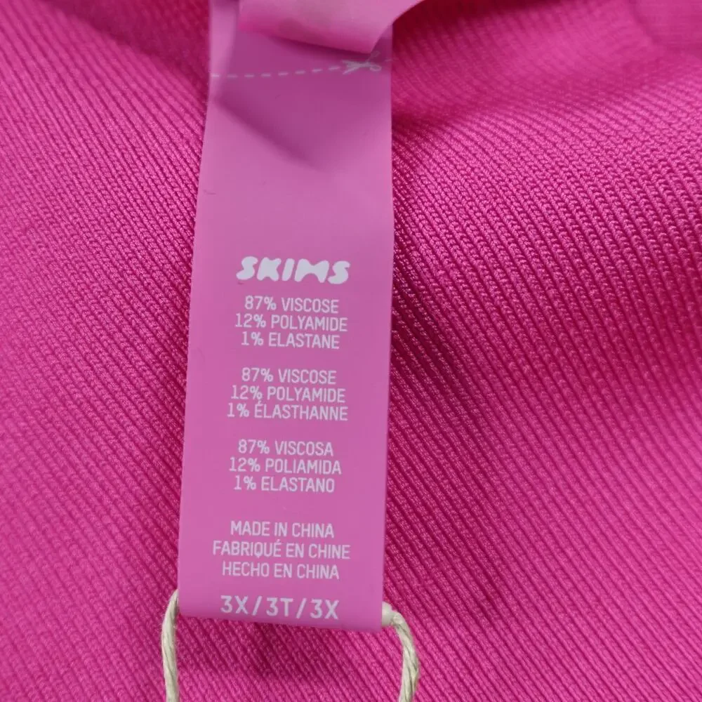 Skims Swim Skirt‎ 3X Magenta Mini Shape Swimsuit Coverup Beach Eye Catching
